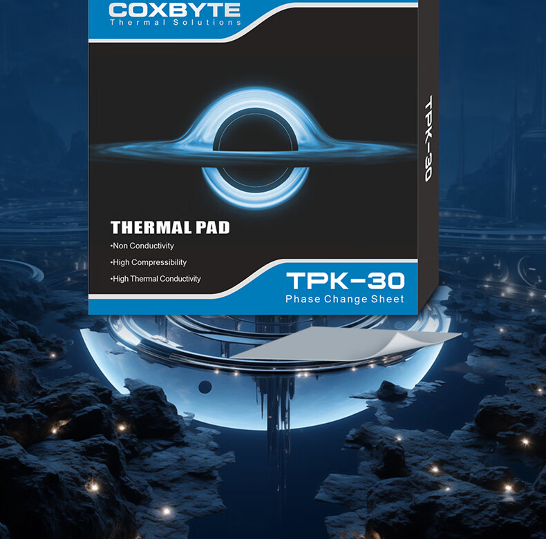 COXBYTE Phase Change Silicone Pad (CPU/GPU Cooling) TPK-30 Gaming Laptop Graphics Card Core Dedicated Cooling Thermal Patch 20*30mm 2