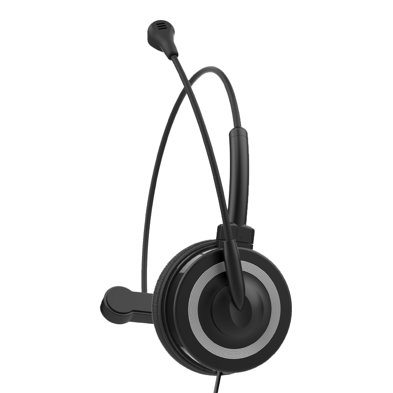 DANYIN BH69 Headphones for Call Centers, Computer Office Headset Single Ear, Call Noise Reduction USB Interface with In-Line Control for Telemarketing Customer Service