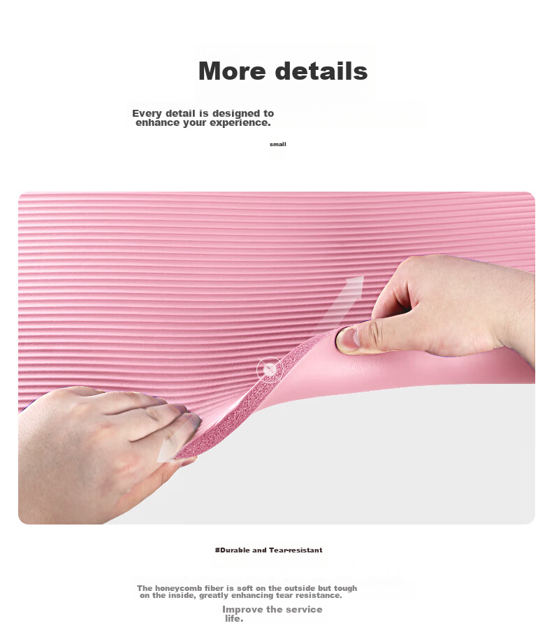LI-NING Yoga Mat Thickened 15mm Soundproof Shock Absorption Women's Fitness Professional Indoor Aerobics Non-Slip Children's Dance Mat 9