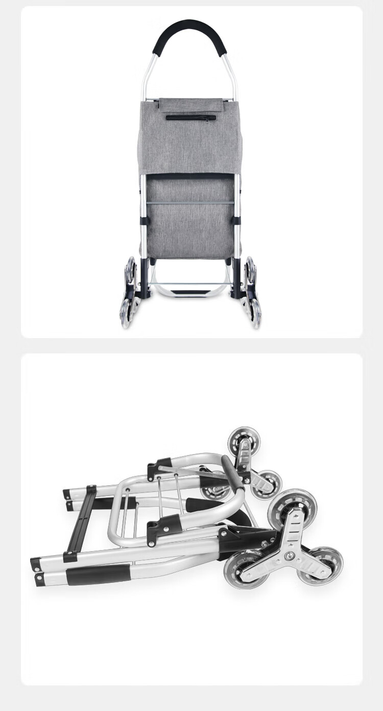 Xinyue Changhui Foldable Shopping Cart Portable Trolley for Elderly Household Grocery Cart with Telescopic Handle 19