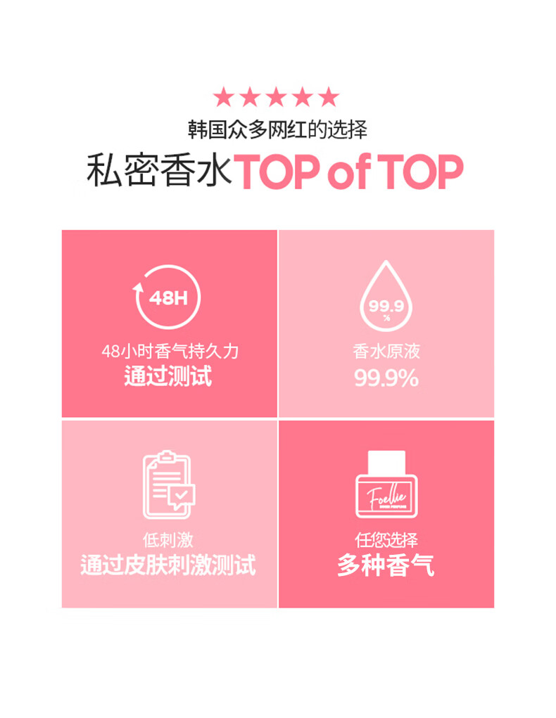 爱恋羞羞（Foellie）私密香水 韩国进口私密处内衣内裤香氛异味女淡香去异味 玫瑰香
