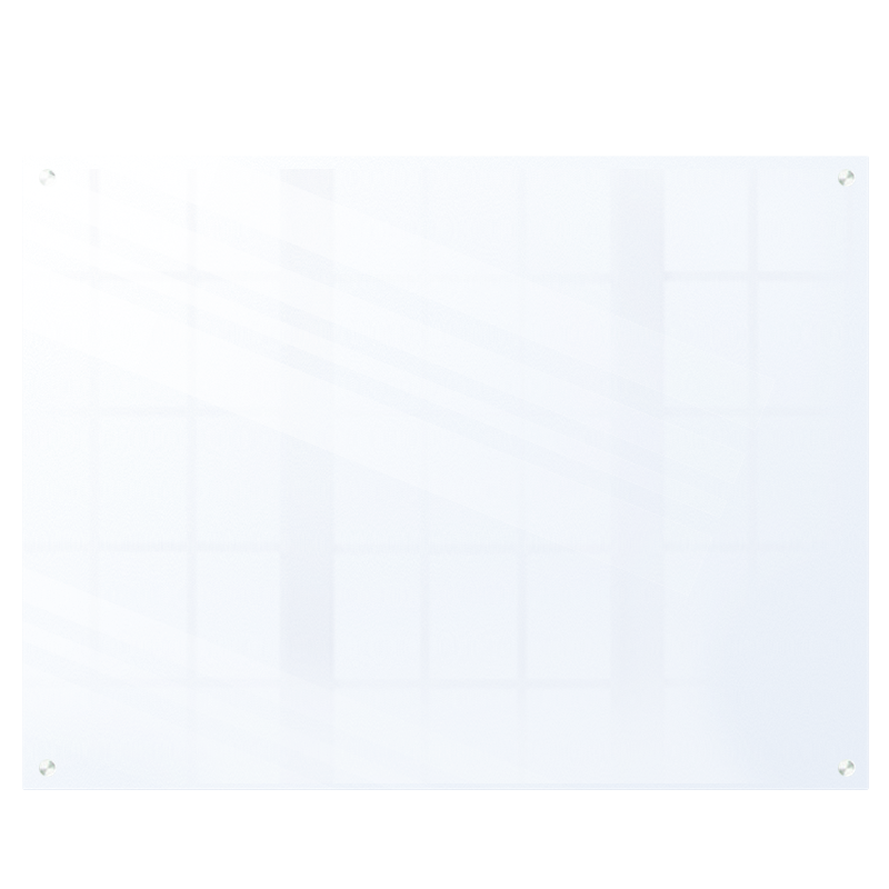 Deli Glass Whiteboard, 180*90cm, Ultra-Clear Glass, Magnetic Tempered Hanging Office Meeting Writing Board, Blackboard (Whiteboard Eraser, Whiteboard Markers, Magnetic Pins) 50044