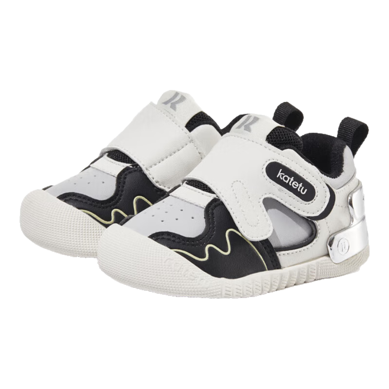 Katetu Baby Walking Shoes, Spring New Product Little K Shield Functional Shoes, for Boys And Girls, Toddler Kindergarten White Shoes X3CE016