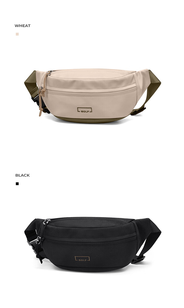 GOLF Chest Bag, Unisex Crossbody Bag, Casual Lightweight Phone And IPad Bag, Versatile Cycling Sports Waist Pack, Running Bag 25