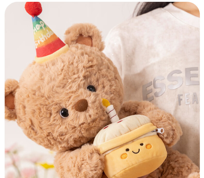 WELTSTON Teddy Bear Gift Box for Girls' Birthday Present, Plush Toy Doll Stuffed Animal Pillow Comfort Companion Sleep Aid 5