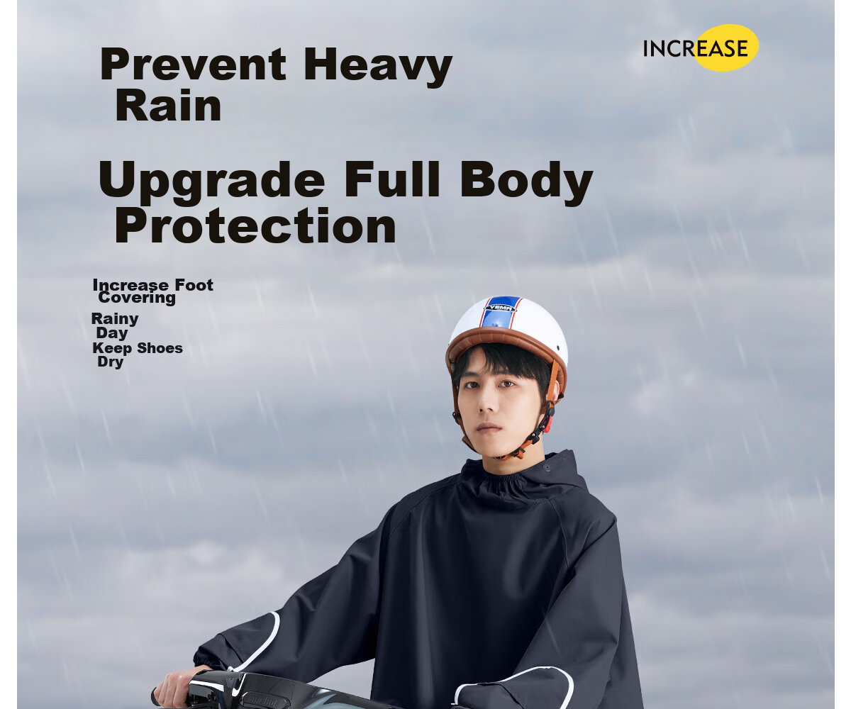 Chegui Mu [Recommended by Procurement] Electric Motorcycle Double-Layer Thickened Split Raincoat Heavy Rain Labor Protection Sanitation Security Raincoat 6