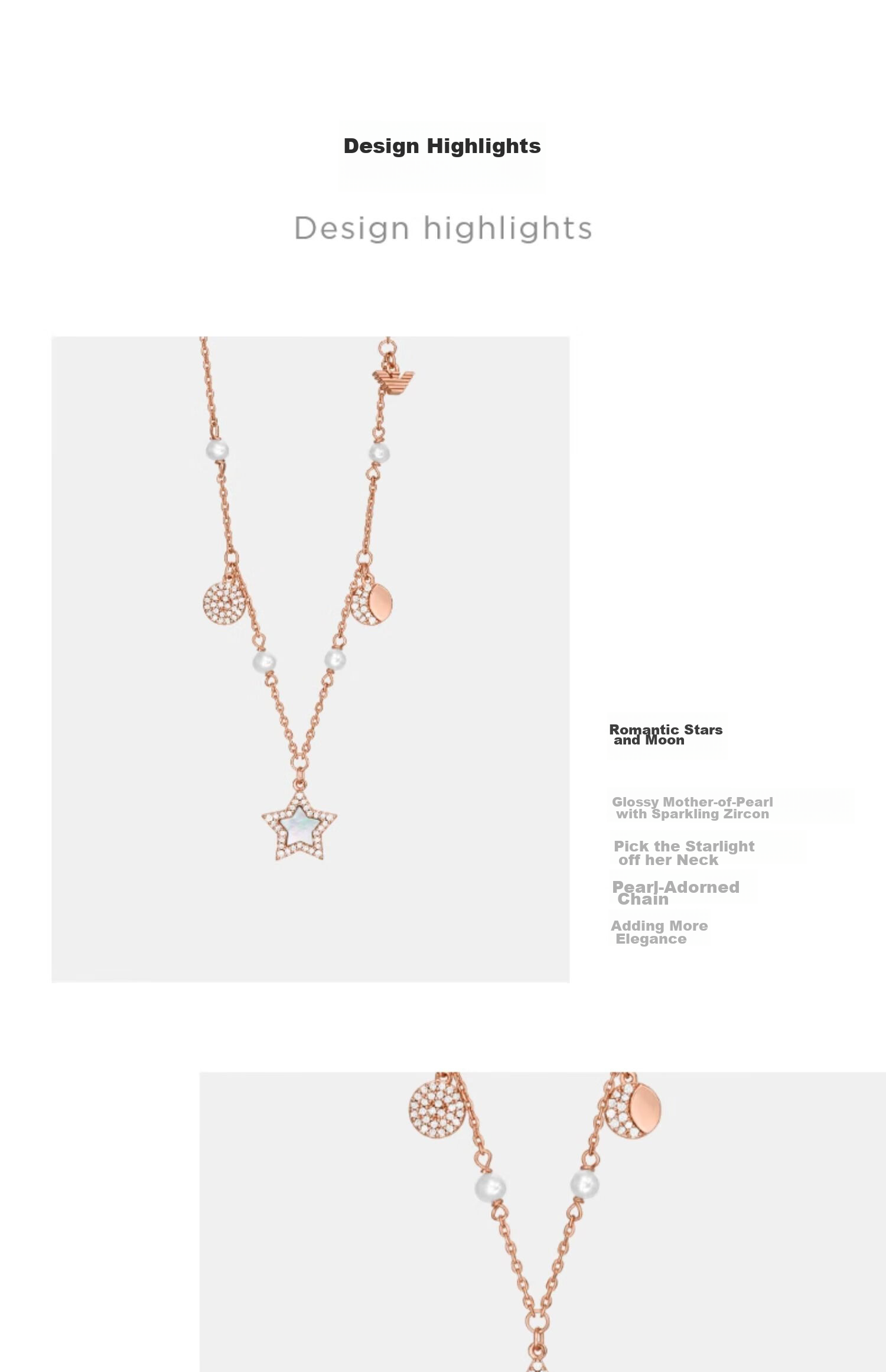 EMPORIO ARMANI Women's Necklace, Star-Shaped Rose Gold, Unique Birthday Gift for Girls, EGS3106221 4