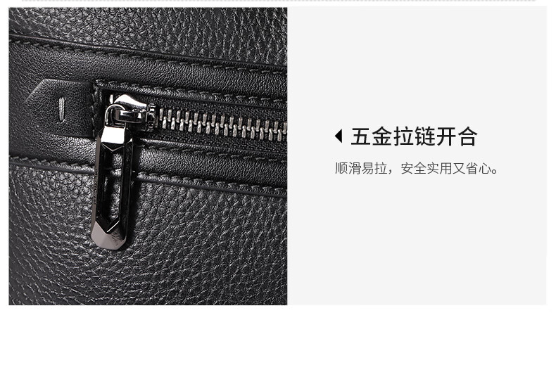 MEXICAN Men's Briefcase Genuine Top-Grain Leather Business Handbag Office Luxury 14-inch Laptop Bag 3