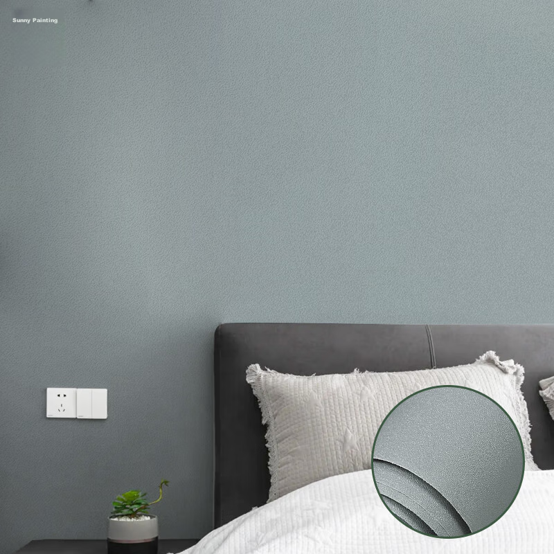 Qinghua White Wall Self-Adhesive Wallpaper, Bedroom Cover-Up Sticker, Aluminum-Coated Waterproof And Moisture-Proof Dormitory Color-Changing Wallpaper, 0.4*10 Meters