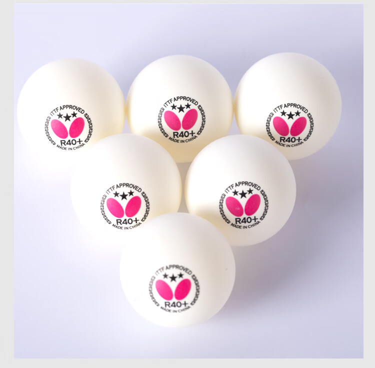 BUTTERFLY Butterfly Samsung Table Tennis Balls 8-Pack Professional Tournament R40+ White 9