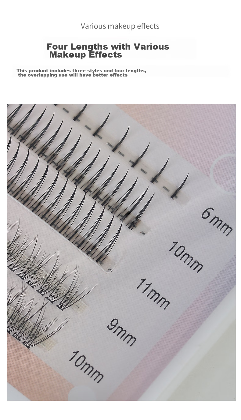 Yushangjiaren False Eyelashes, Cosplay Little Devil Comic Fairy Lashes, Barbie Japanese Style Stage Lashes, Curling And Thickening, 5 Pairs Per Pack 4