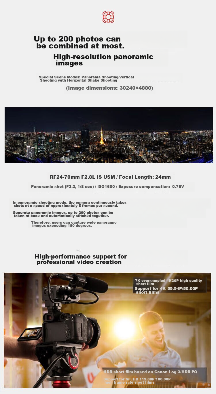 Canon [Official Flagship] R7 Mirrorless Camera for Portrait And Landscape Photography, High-Speed Continuous Shooting, 4K Vlog Live Streaming, Semi-Professional R7 Body 10