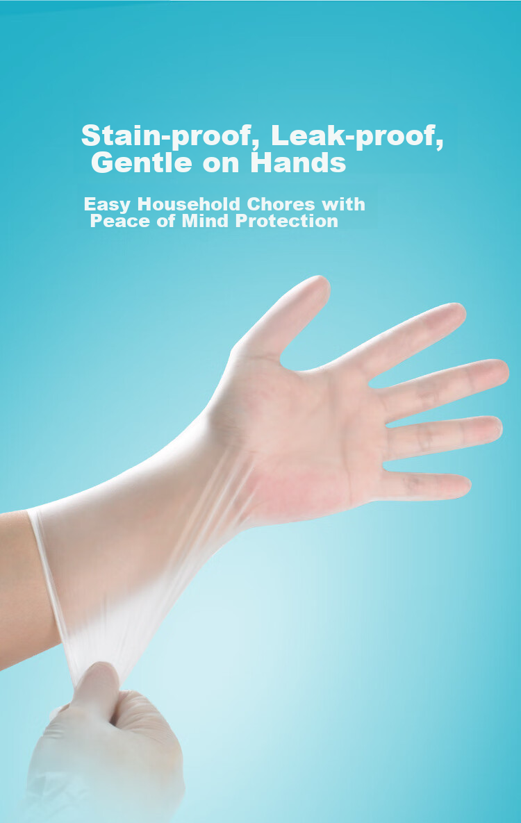 Ams Disposable Gloves, Thickened Food-Grade Nitrile Gloves, Laboratory-Specific Non-Slip Durable Work Inspection Protective Gloves, Oil-Resistant Baking Waterproof Gloves, 100 Pieces/box, Blue M Size 6