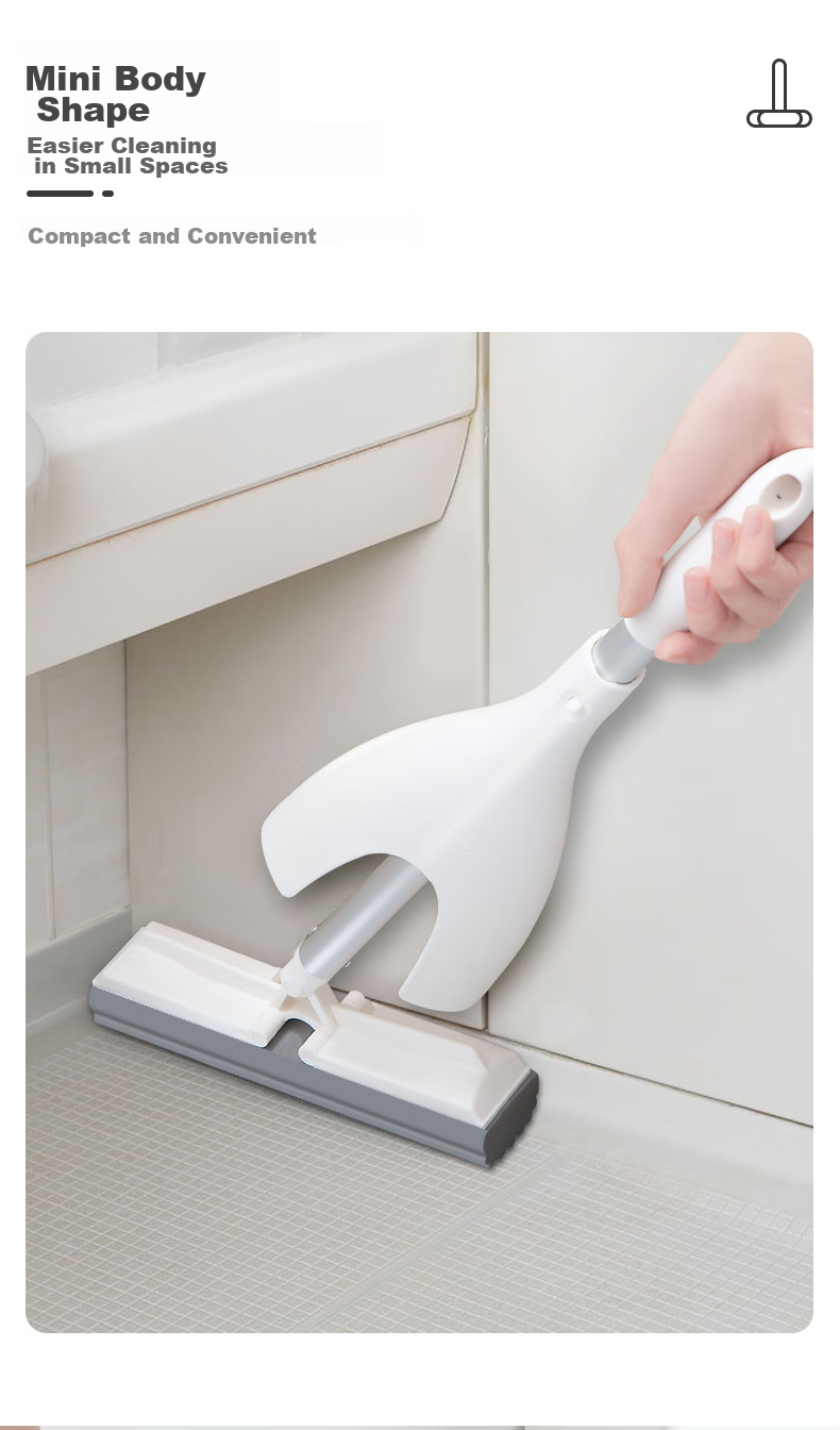 Sulida Flat Mop, 42cm Household All-In No-Hand Washing, 2026 Squeegee Mop, Lazy Person's Floor Cleaning Tool 3