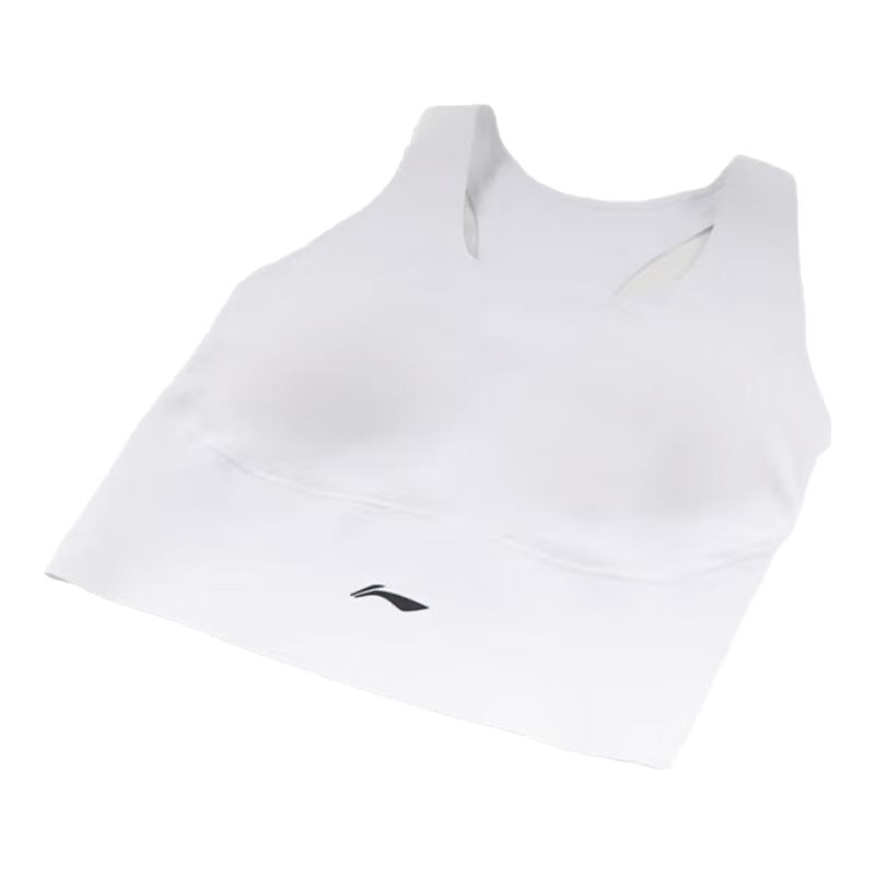 Li-Ning Sports Bra for Women, High-Impact Shock-Absorbing And Anti-Sagging Bra, Beautiful Back Design, Suitable for Running, Aerobics, Yoga And Fitness, Vest Style, Black, Size M