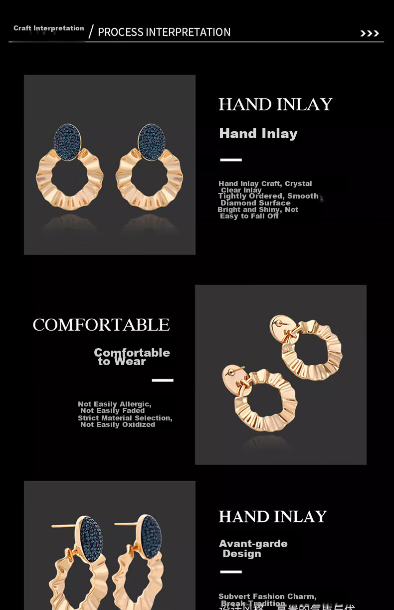 Eternelle French Eternal Bohemian Retro Earrings, 2026 New Niche Design Elegant Ear Studs 7