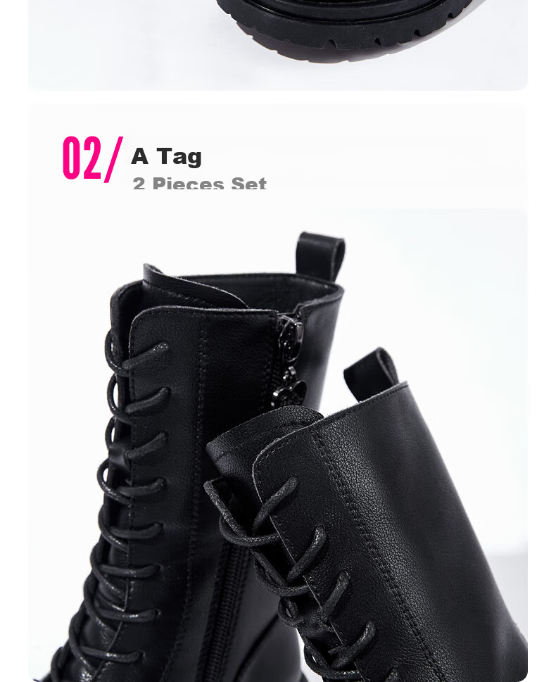 Barbie Girls' Spring And Autumn Martin Boots, Single-Lined Short Leather Boots, Versatile Black Boots for Children, DA6569 Black Size 28 10