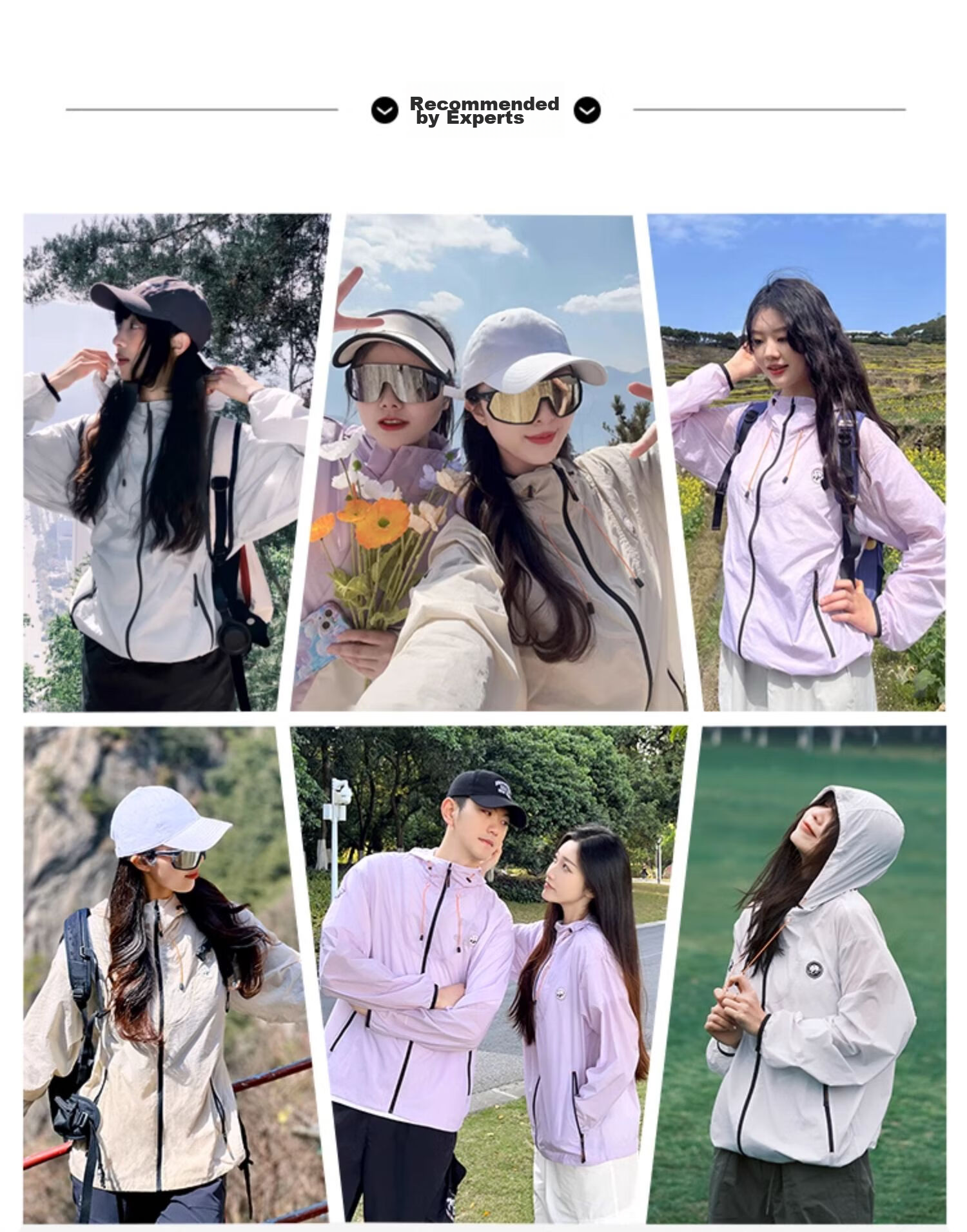 CAMEL Panda Series - Lightweight Sun Protection Jacket for Men And Women, Outdoor Sports Wear with Wide Black Rubber Brim Hat, New Summer Outerwear 5