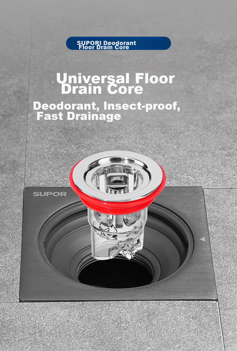 SUPOR Washing Machine Drain Pipe Three-Way Connector, Triple Drainage Pipe, Sewer Anti-Odor And Anti-Overflow Special S 2
