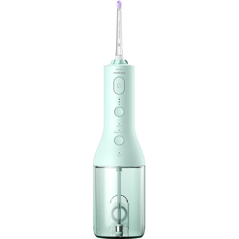 PHILIPS [Mid-Autumn Festival Gift] Professional Dental Water Flosser, Sonic Pulse Oral Irrigator, Home-Use Vertical Orthodontic Device for Youth And Adults, HX3826 Gree