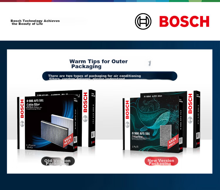 BOSCH Activated Carbon Air Conditioning Filter, Car Air Conditioning Cleaner, 5591, Compatible with Jeep Compass, Freedom, And Other Models 1