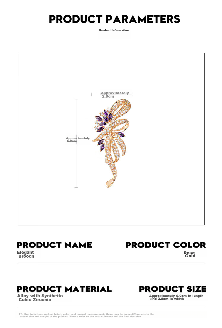 Qlady Floral Brooch, High-End Women's Light Luxury Suit Anti-Exposure Pin, Scarf Buckle Accessory, Mid-Autumn Festival Birthday Gift 6