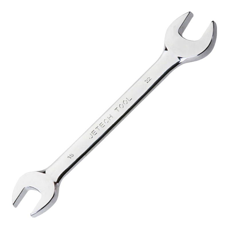 JETECH Open-End Wrench Mirror Polished Double Open-End Spanner High Hardness Dual-Purpose Wrench Automotive Repair Tool OWSF19-22