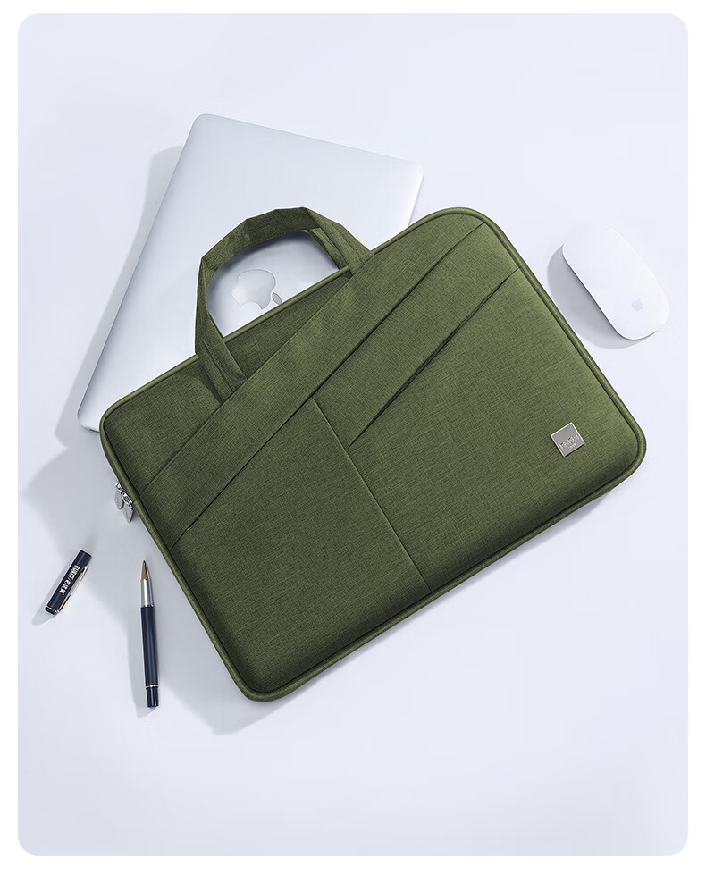 Biyoumei Laptop Bag, Handheld Slim Style, 14-Inch Notebook Briefcase, Suitable for Apple, Huawei, Xiaomi, Lenovo 18