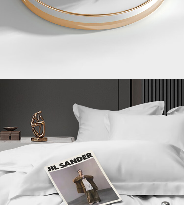 ZiiU White Duvet Cover Single Piece, 60-Count Pure Cotton Hotel Quilt Cover, Guesthouse Inn Medical Bedding Single Bed Sheet 150x200cm 5