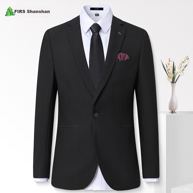 FIRS Men's Suit, All-Season Slim Fit Professional Business Formal Wear, Men's Blazer Jacket, Casual Single Suit for Me