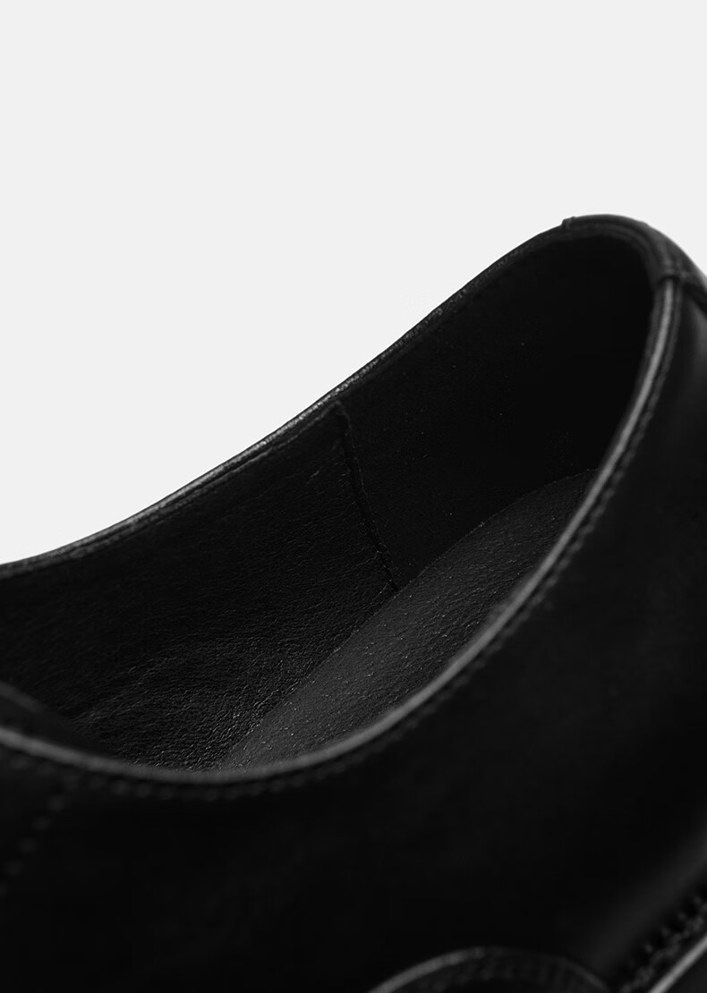 HLA Men's Business Formal Casual Comfortable Lightweight Lace-up Oxford Shoes HAAPXM2EAV106 Black Size 38 20