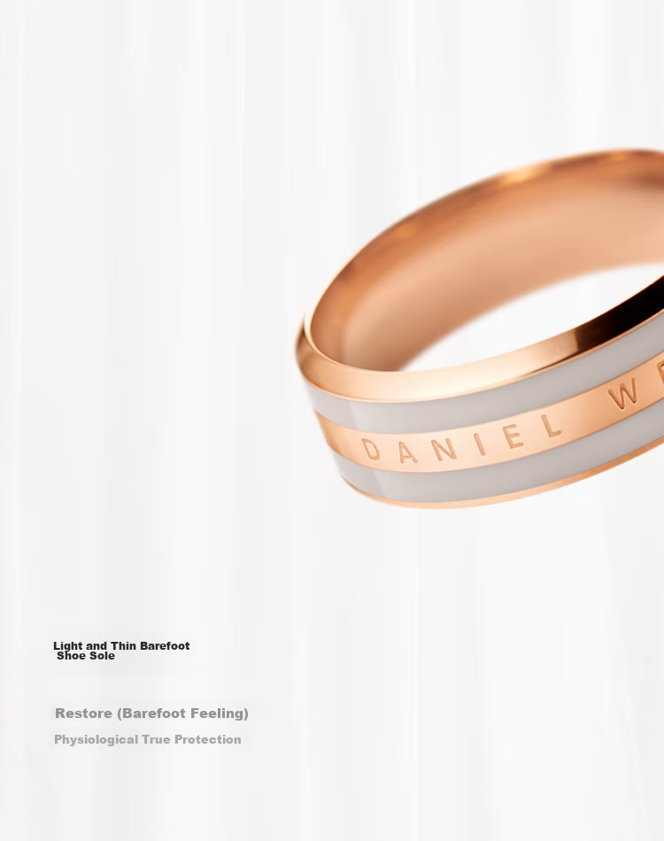 DanielWellington DW Ring for Women, Morning Mist Gray Rose Gold Size 48 Couple Rings DW053 Birthday Gift for Wome 7