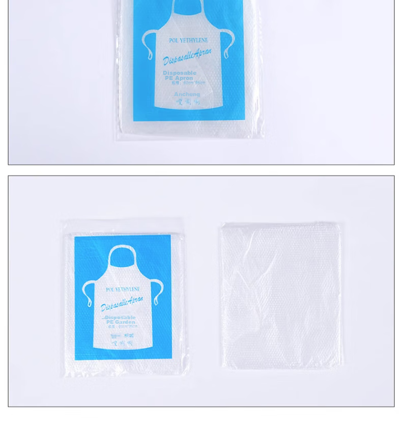 Edo Disposable Aprons, 50 Pieces [Individually Packaged], Transparent PE Thickened Waterproof And Oil-Proof Hot Pot Aprons 16