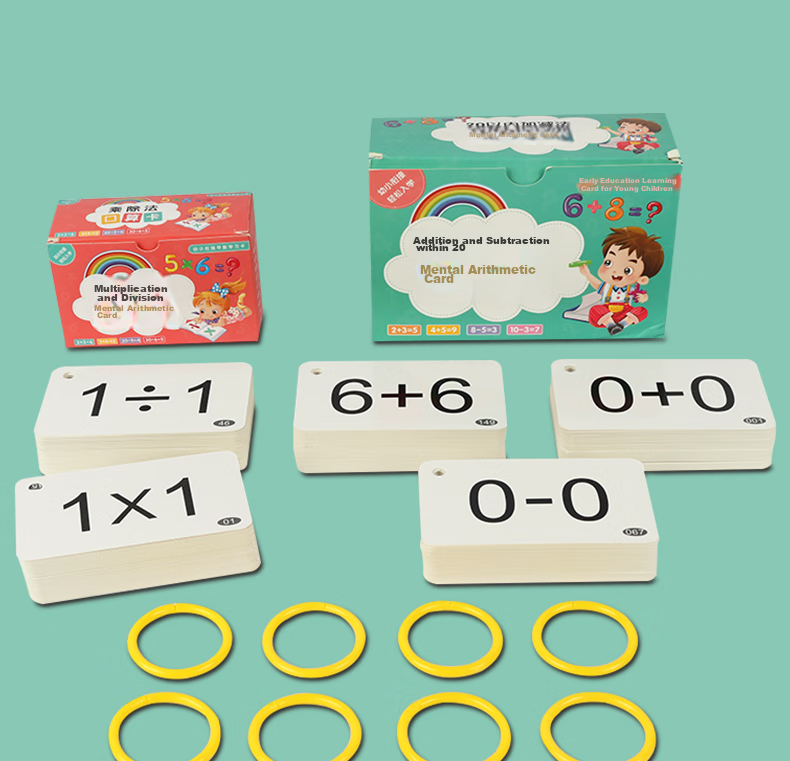 Huashimeng Mental Math Flashcards for First Grade Mathematics: Addition, Subtraction, Multiplication, And Division Tables, 0-20 Addition And Subtraction, 99 Multiplication And Divisio 11