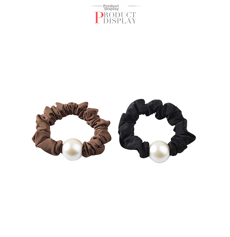CHIMERA Simple Hair Ties, 2 Pieces, High Elasticity, Bun Hair Accessories, Hair Bands, Ponytail Hair Ties, Birthday Gift for Girls 4