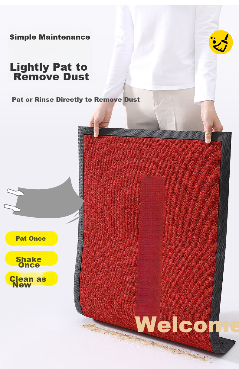 Boneng High-End Entrance Door Welcome Mat, Grand Opening Red Carpet Doormat, Reception Floor Mat for Home Entrance, 60x90cm 10