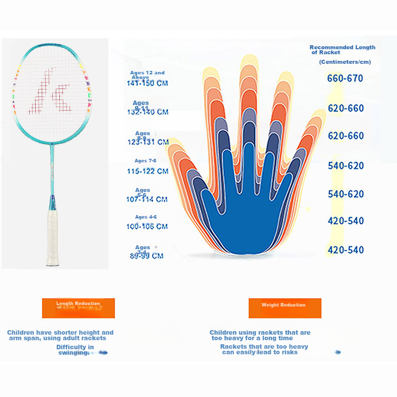 KAWASAKI Badminton Racket Set for Elementary School Students, Children's Durable Iron-Aluminum Composite Double Rackets 535I (Strung) Blue And Pink 2