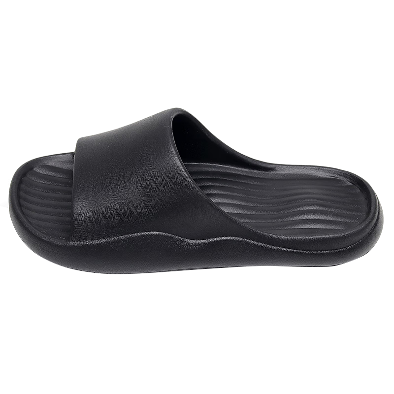 GUOLUOFEI Men's Indoor Non-Slip Thick-Soled Slippers for Summer, Couples Bathroom Shower Sandals, Light Gray, Size 44-45