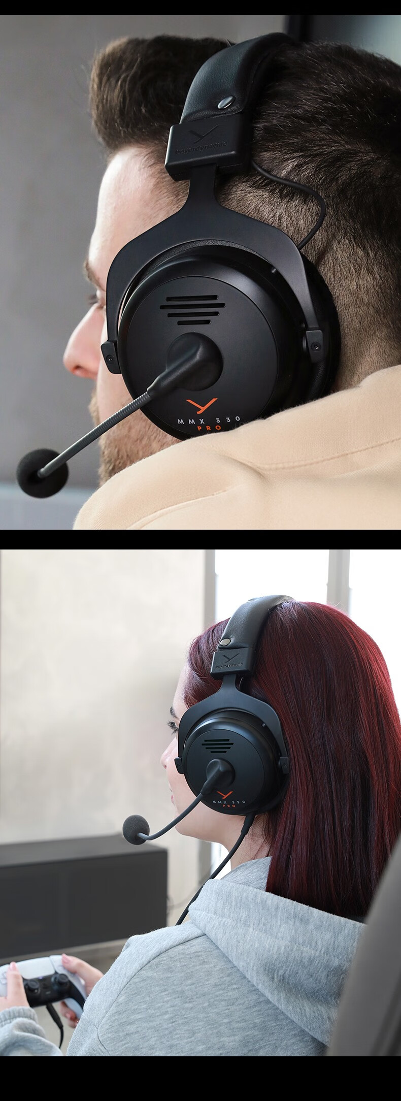 Beyerdynamic MMX 330 PRO Over-Ear Wired High-End Gaming Headset with Mic, Triangular FPS Game-Specific Sound Positioning, 48 Ohm [Gift Recommendation] 5