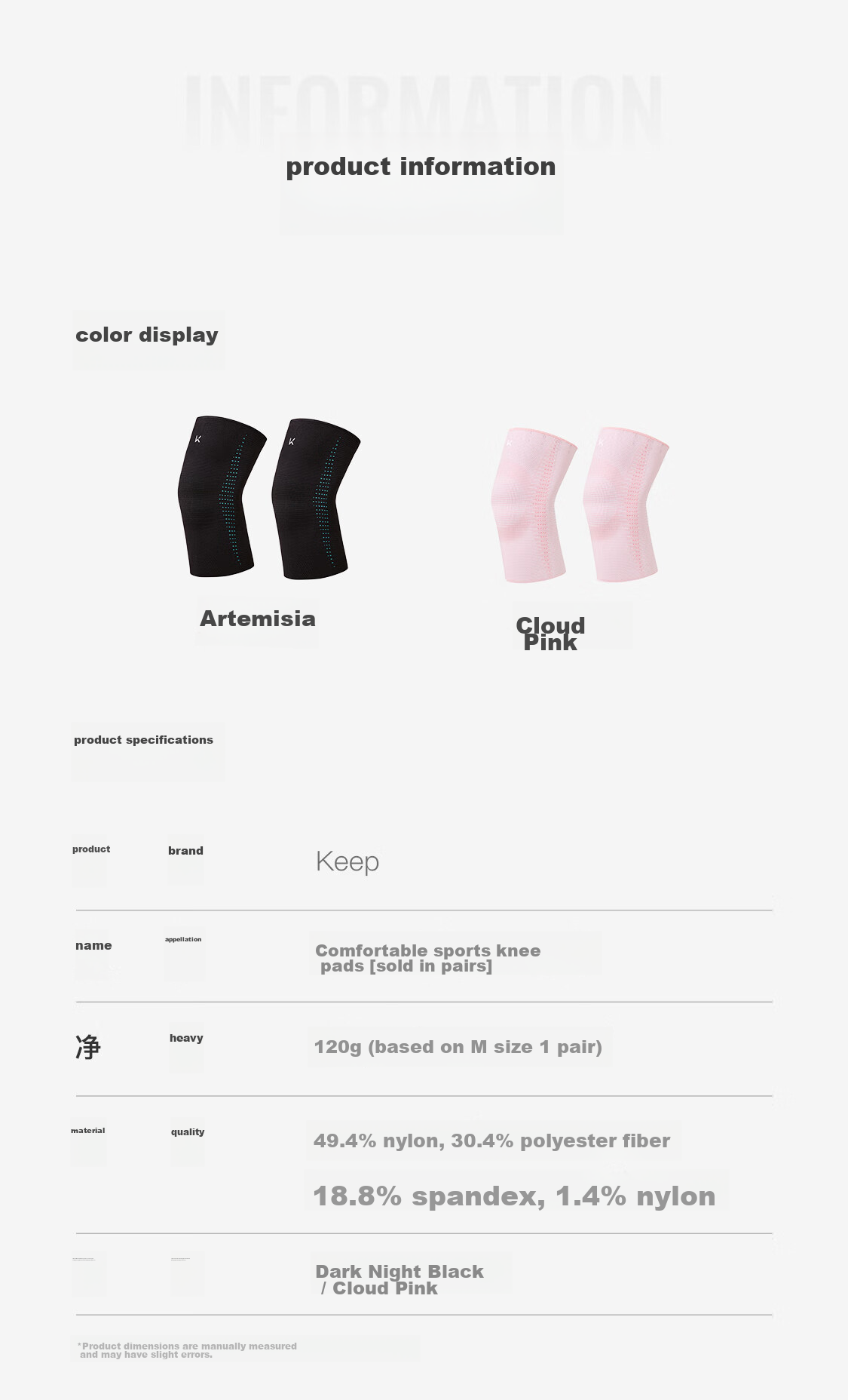 Keep Knee Brace Sports Warmth for Men And Women, Running Hiking Basketball Badminton Meniscus Injury Joint Cold Legs Protection Gear 10