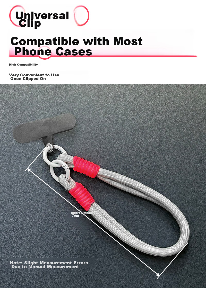 Shihan Phone Accessory Wrist Strap, Short Anti-Loss And Anti-Drop Cord, Phone Chain, Phone Case Wrist Strap, Comfortable And Durable High-End Fashion Wrist Short Versatile Phone Case Wrist Strap 5
