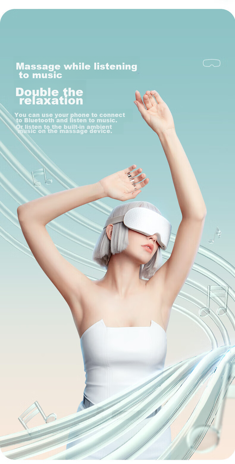 Manyue Q7 Eye Massager, Steam Atomization Eye Care Device for Adults, Eye Massage Mask, Birthday Gift 13
