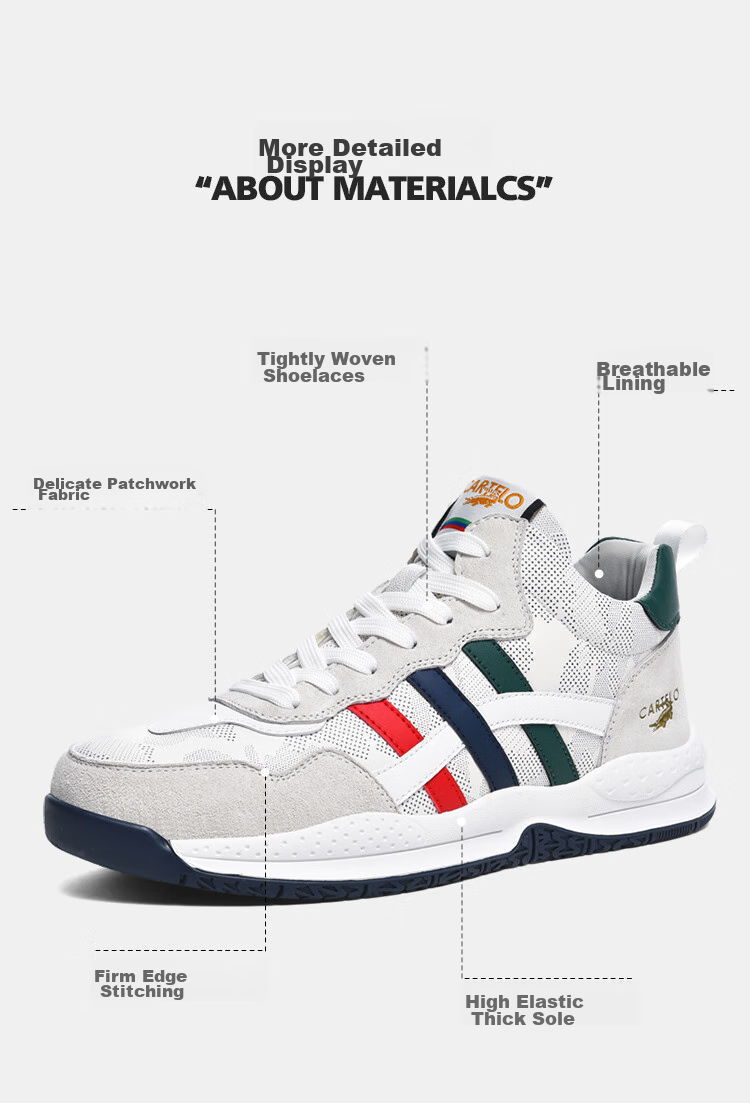 CARTELO Men's Shoes, Breathable Casual Sports Sneakers, Autumn And Winter Outdoor Jogging Hiking Travel Retro Versatile Classic New Style 25
