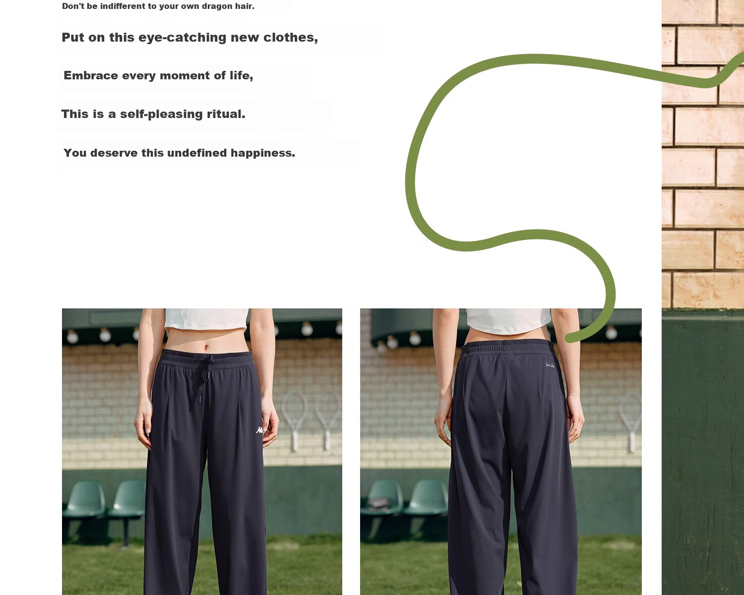 Kappa Back-To Summer 2025 New Sun Protection Sports Pants for Women, Cool-Feeling Straight-Leg Summer Trousers K0F42AK70D 20