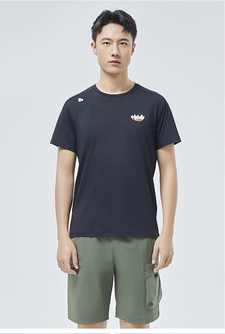 SCALER Ice Rainbow Quick-Dry T-Shirt for Men And Women, Spring/summer New Arrival, Sports Running Breathable Round Neck Outdoor Short Sleeve F4115567 24