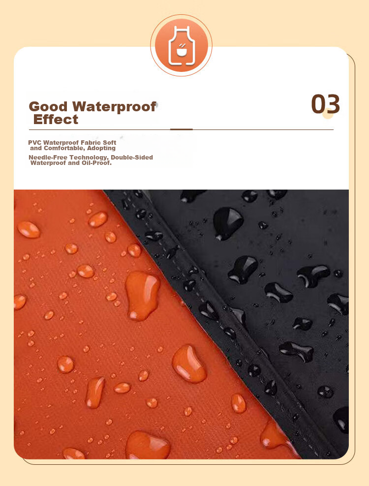 Leyoubaiyi PU Protective Sleeve Covers 5 Pairs Black and Red Composite Waterproof Oil-Resistant Short Kitchen Work Protective Sleeves 7