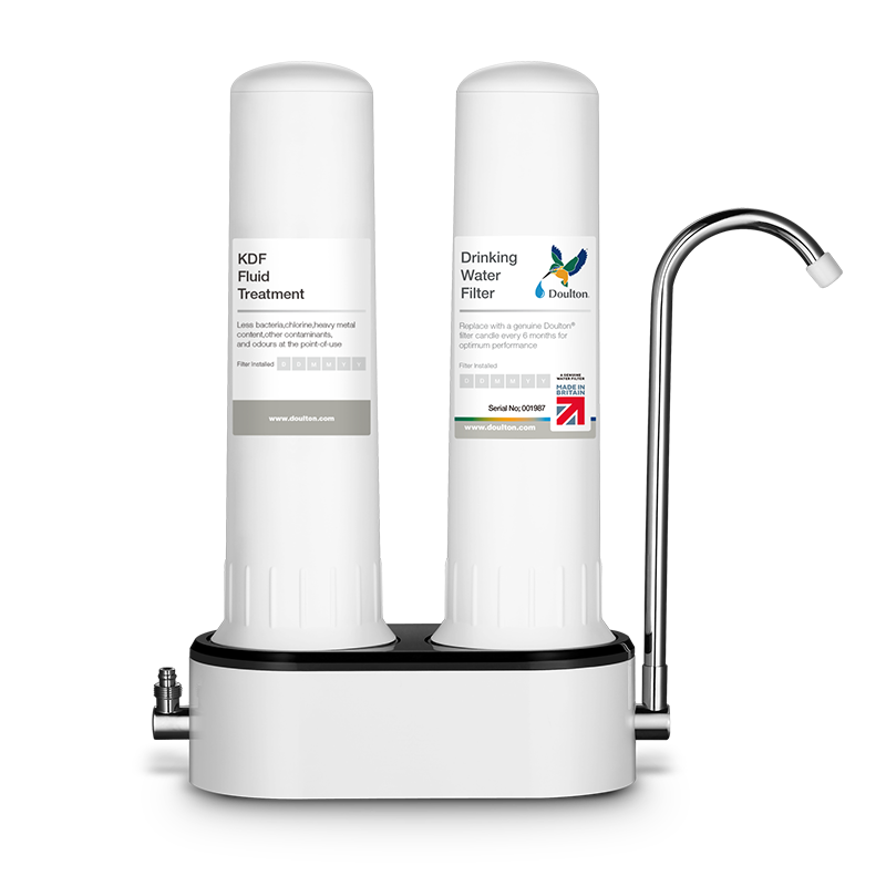 Doulton Water Purifier for Home Direct Drinking, Kitchen Tap Water Filter, Diatomaceous Earth Ceramic Water Purification System, No Wastewater, Washable Ultrafiltration Drinking Water Machine D-CP203
