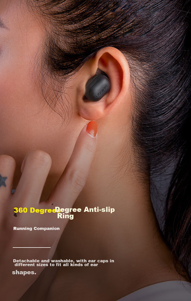 IGene [Long Battery Life, Noise-Cancelling Earbuds] 6.0 Bluetooth Headphones, Wireless In-Ear, High-Definition Sound Quality, Microphone for Calls, Music, Gaming, Low Latency, Invisible Cool Dog, NetEase Cloud Mobile Phone 24