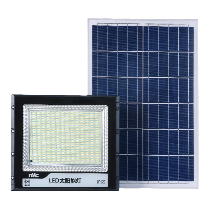 NVC Solar Outdoor Lighting Floodlight Garden Light Street Light with Motion Sensor And Remote Control, 1100lm, Illuminates about 40㎡