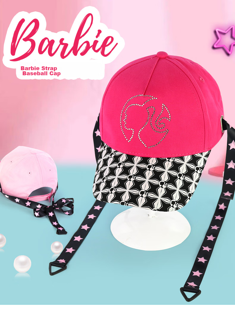 Barbie Children's Hat, Baby Visor Cap, Spring And Autumn Sun Hat, Girls' Sunhat, Trendy Girl's Summer Baseball Cap 1